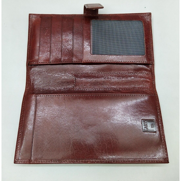 Gary's Leather Credit Card ID Window Bifold Wallet - Made in USA - Vintage - Picture 8 of 14